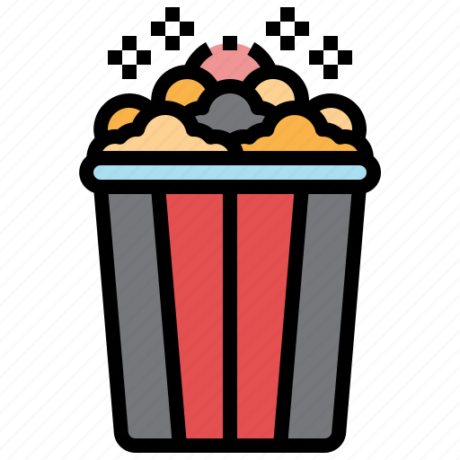 Popcorn, cinema, movie, snack, corn icon - Download on Iconfinder