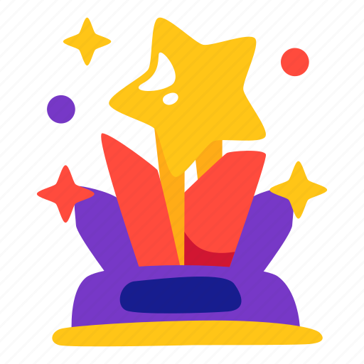 Award, cinema, trophy, oscar, star, stickers, sticker illustration - Download on Iconfinder