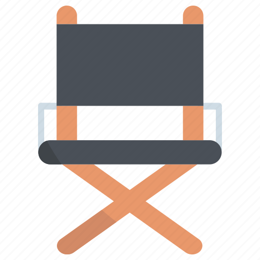 Directors, chair, directors chair, director-chair, seat, furniture, film icon - Download on Iconfinder