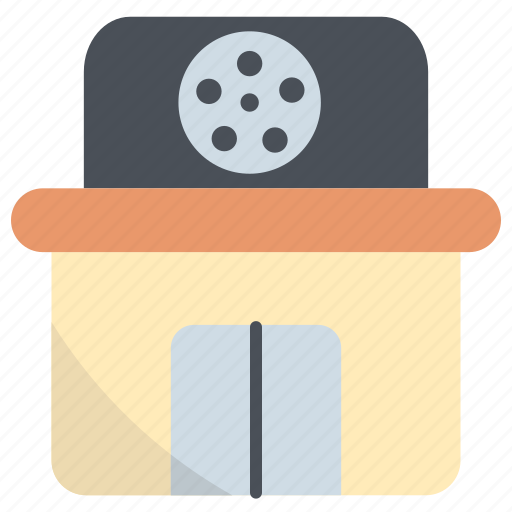 Cinema, theater, building, movie, film, entertainment icon - Download on Iconfinder