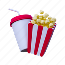 popcorn and drink, popcorn, fast food, snack, cinema, food, corn, theater, drink