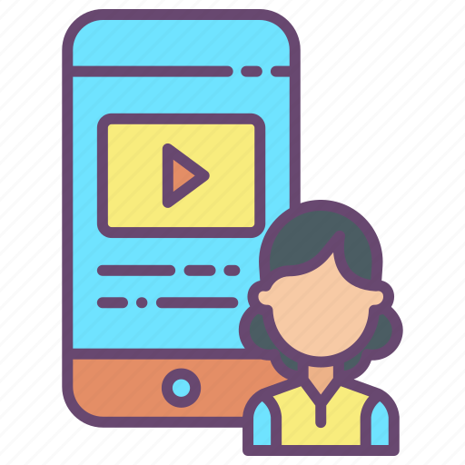 User, mobile, video icon - Download on Iconfinder