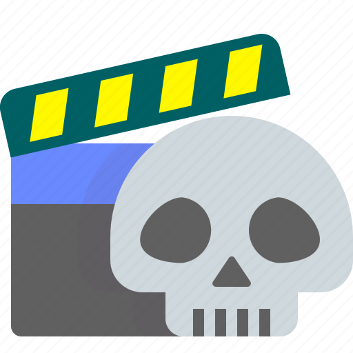 Dead, error, film, movie, record, scene, skull icon - Download on Iconfinder