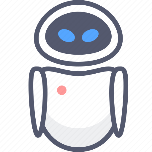 Android, animation, cartoon, female, robot, walle icon - Download on Iconfinder