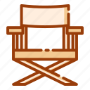 chair, cinema, director, entertaiment, movie
