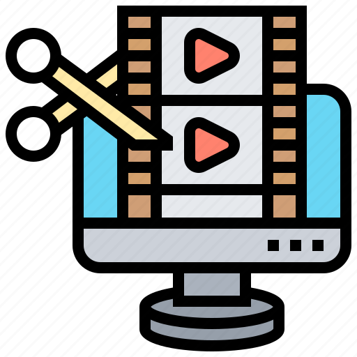 Computer, editing, film, producer, video icon - Download on Iconfinder