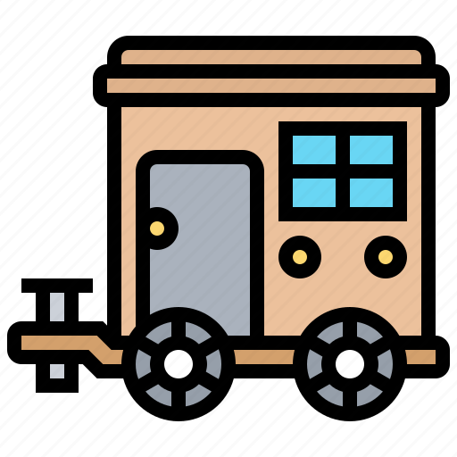 Camping, home, house, mobile, trailer icon - Download on Iconfinder