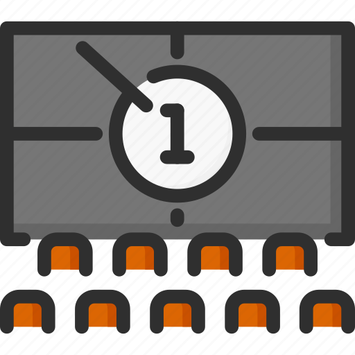 Cinema, countdown, screen, seat icon - Download on Iconfinder