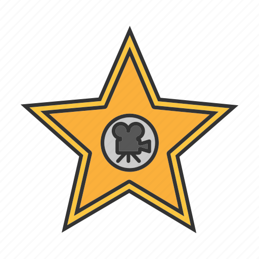 Celebrity, cinema, fame alley, hollywood, movie, star, star plaque icon - Download on Iconfinder