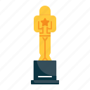 achievement, award, cinema, film, movie, oscar, trophy 