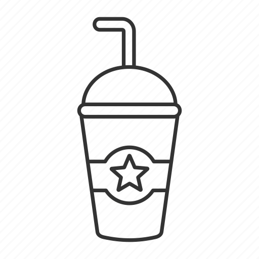 Cola, cup, drink, paper cup, paper glass, soda, straw icon - Download on Iconfinder
