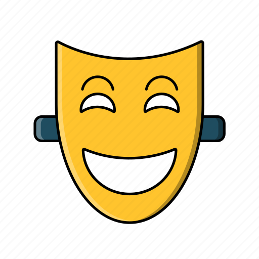 Face, video, camera, happy, movie theater, movie, mask icon - Download on Iconfinder
