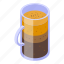 cinnamon, coffee, isometric 