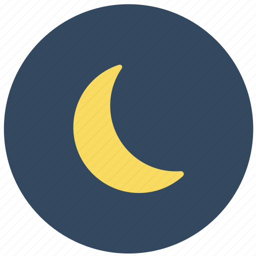 Weather, crescent moon, forecast, half moon, moon icon - Download on Iconfinder