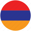 armenia, armenia's circled flag, armenia's flag, flag of armenia