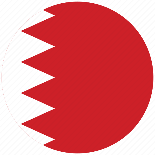 Bahrain, bahrain's circled flag, bahrain's flag, flag of bahrain icon - Download on Iconfinder