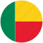 benin, benin&#x27;s circled flag, benin&#x27;s flag, flag of benin 