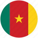 cameroon, cameroon&#x27;s circled flag, cameroon&#x27;s flag, flag of cameroon