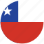 chile, chile&#x27;s circled flag, chile&#x27;s flag, flag of chile 