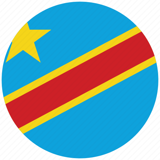Congo, congo's circled flag, congo's flag, flag of congo icon - Download on Iconfinder