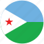 djibouti, djibouti&#x27;s circled flag, djibouti&#x27;s flag, flag of djibouti 