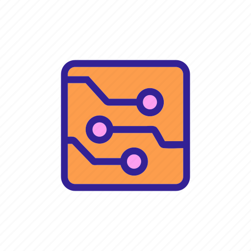 Chip, circuit, concept, contour, memory icon - Download on Iconfinder