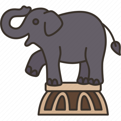 Elephant, circus, animal, show, funny icon - Download on Iconfinder