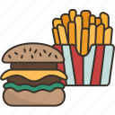 food, burger, fries, snack, restaurant
