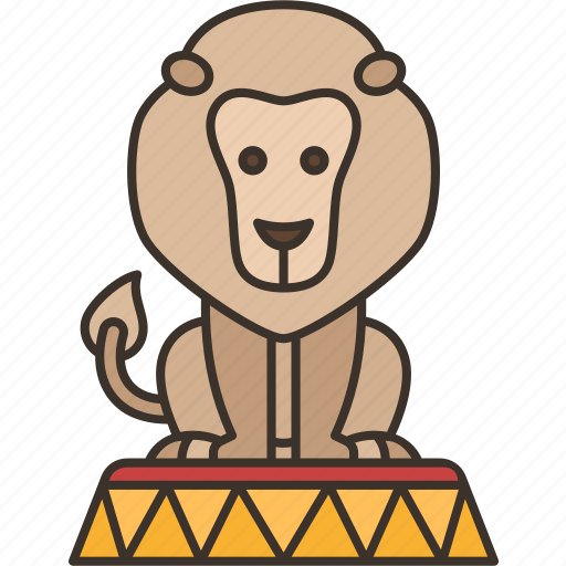 Lion, circus, beast, carnival, amusement icon - Download on Iconfinder