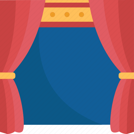Curtain, opening, stage, theater, show icon - Download on Iconfinder