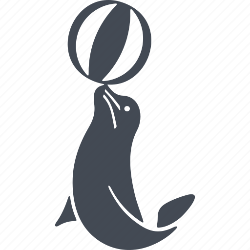 Circus, show, ball, dolphin, performance of trained dolphins dolphin icon - Download on Iconfinder