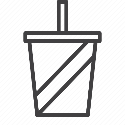 Cup, drink, soft, straw icon - Download on Iconfinder