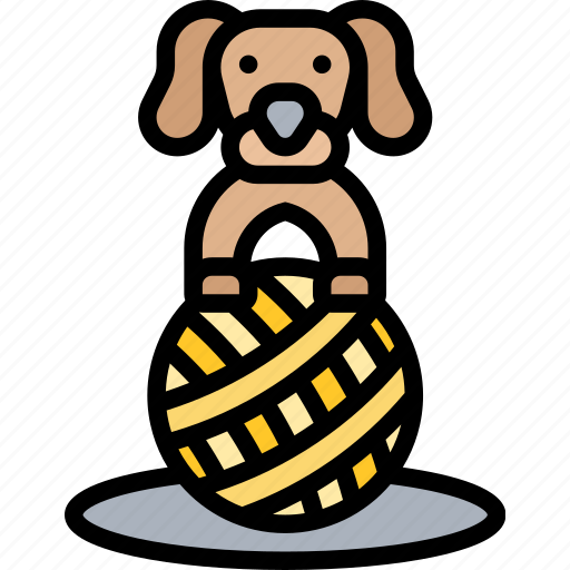 Dog, animal, training, show, balls, funny icon - Download on Iconfinder