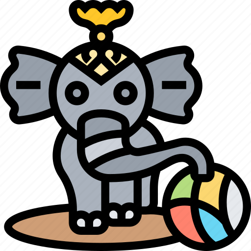 Elephant, circus, animal, carnival, fun icon - Download on Iconfinder