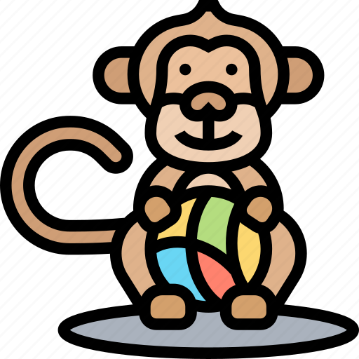 Monkey, animal, show, funny, entertainment icon - Download on Iconfinder