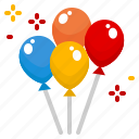 balloons, party, celebration, decoration, circus, ornament, festival