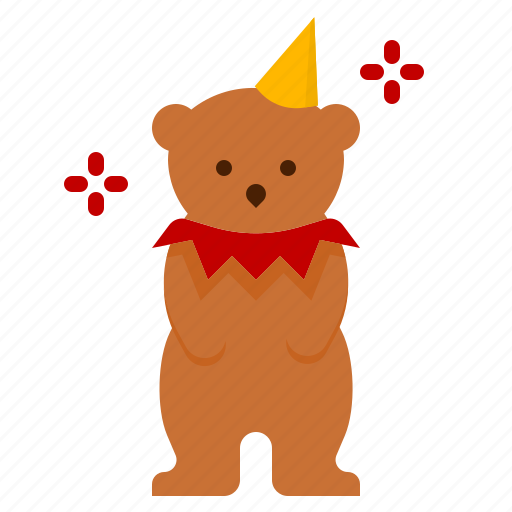 Bear, animal, show, circus, carnival, zoo icon - Download on Iconfinder