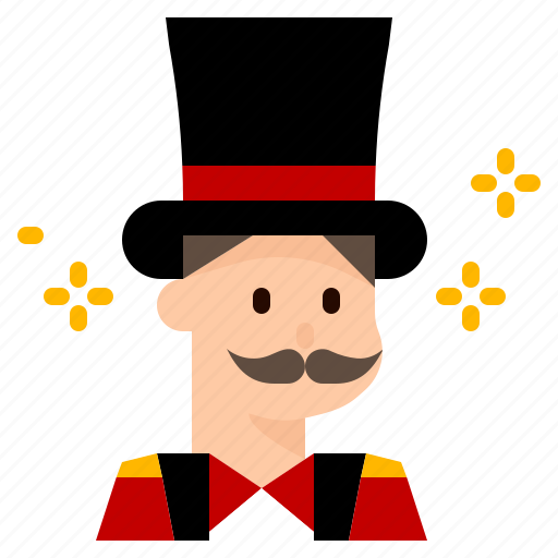 Circus, man, entertainer, show, magician, avatar icon - Download on Iconfinder