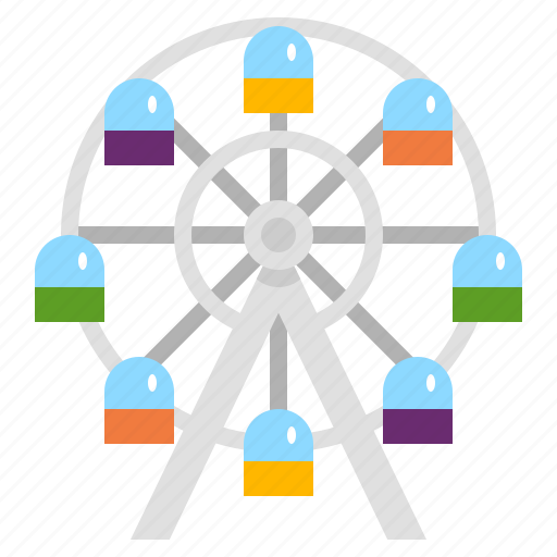 Ferris, wheel, amusement, park, carnival, festival, circus icon - Download on Iconfinder