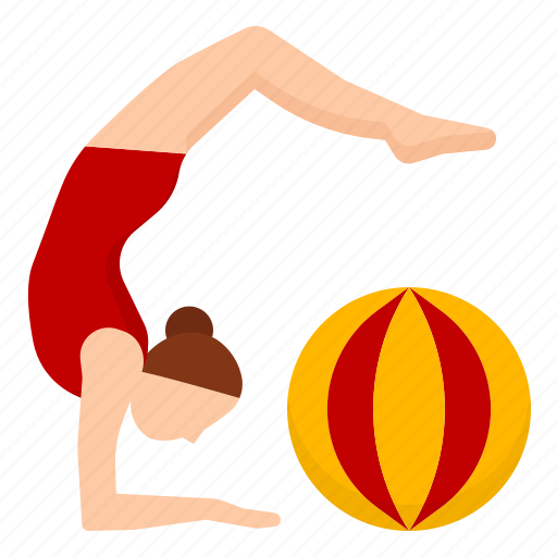 Gymnast, performance, festival, carnival, ball, show, circus icon - Download on Iconfinder