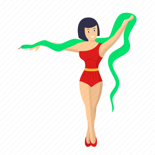 Beautiful woman, snake charmer, snake, act, performer, entertainer, snake dancer icon - Download on Iconfinder