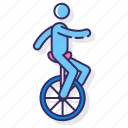 ride, bike, unicycle, bicycle, performance, cycling