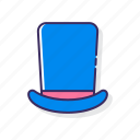 top, hat, cap, formal hat, cylindrical crown