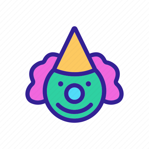 Circus, clown, concept, contour, fun icon - Download on Iconfinder