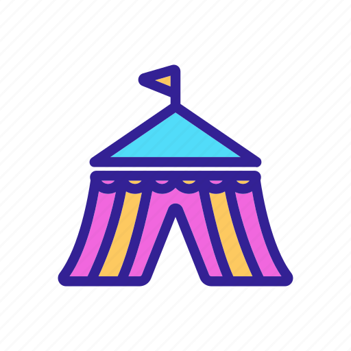 Circus, clown, fair, linear, marquee icon - Download on Iconfinder