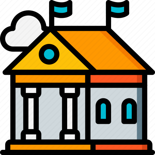 Amenities, city, council, hall, services, town icon - Download on Iconfinder