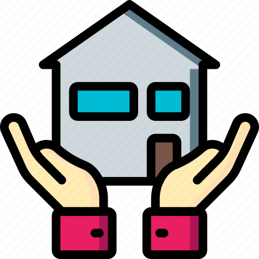 Amenities, city, council, hands, house, housing, services icon - Download on Iconfinder