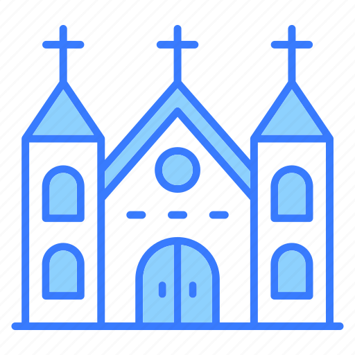 Church, religion, christian, building, cross icon - Download on Iconfinder