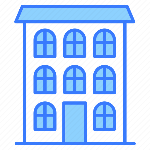 Townhouse, apartment, hose, building, estate icon - Download on Iconfinder