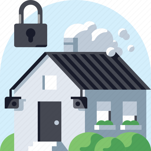 Building, city, home, house, lock, protection, security icon - Download on Iconfinder